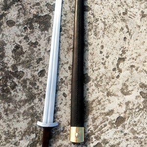 Viking Sword Medieval Replica With Wooden Scabbard image 4