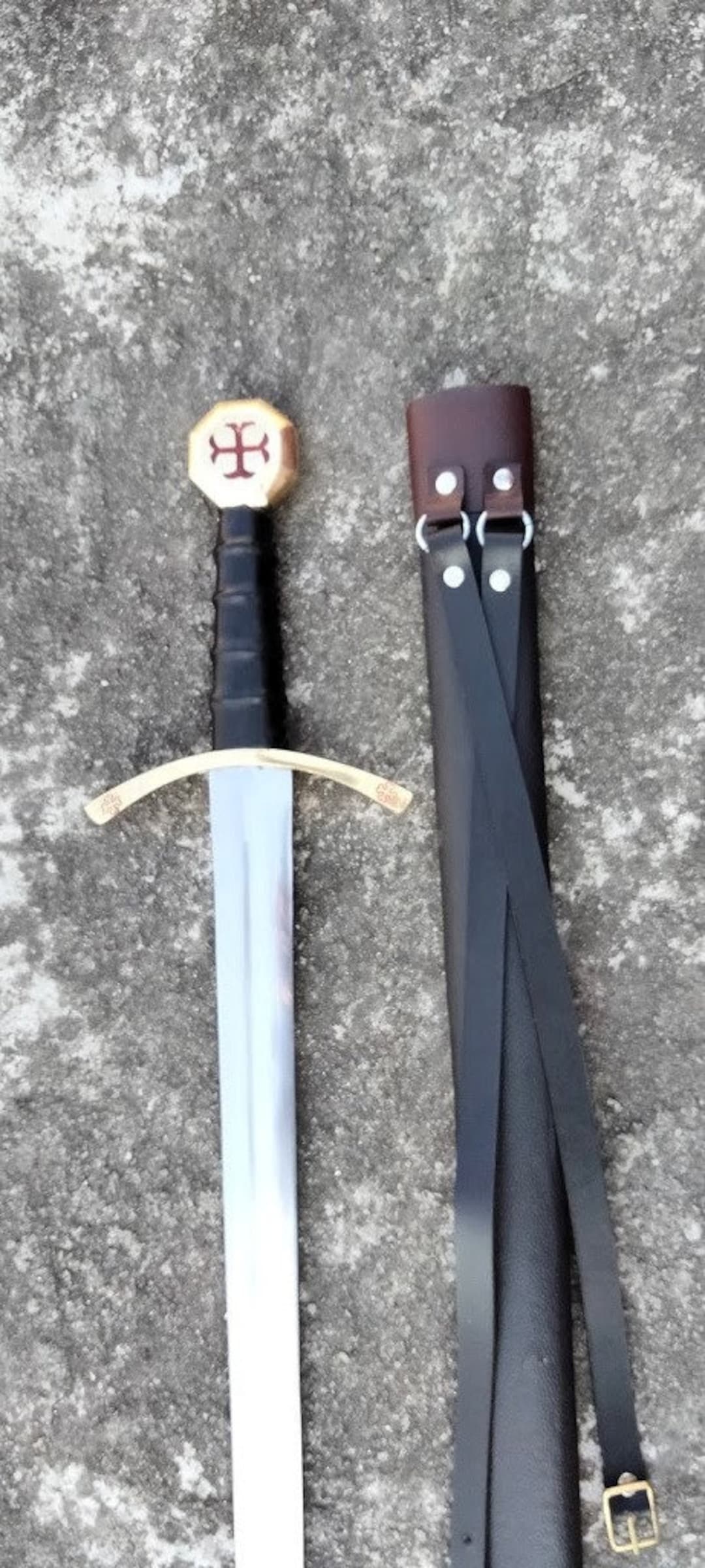 テンプル騎士団の装飾剣レプリカ｜中世グラディウスコレクターアイテム