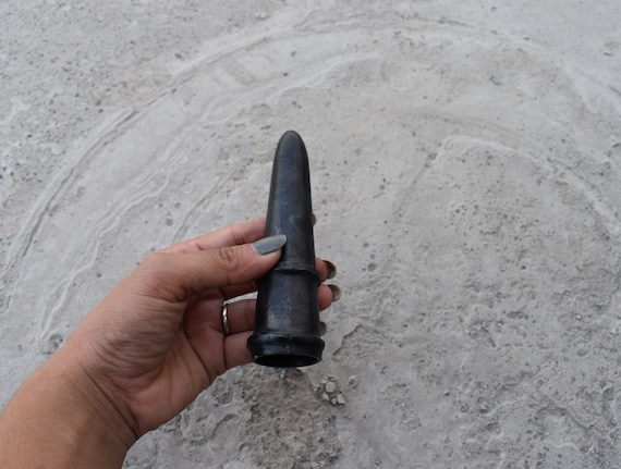 Hand-Forged Medieval Spear Butt Cap | Decorative Craft Component | Replica Spear Accessory