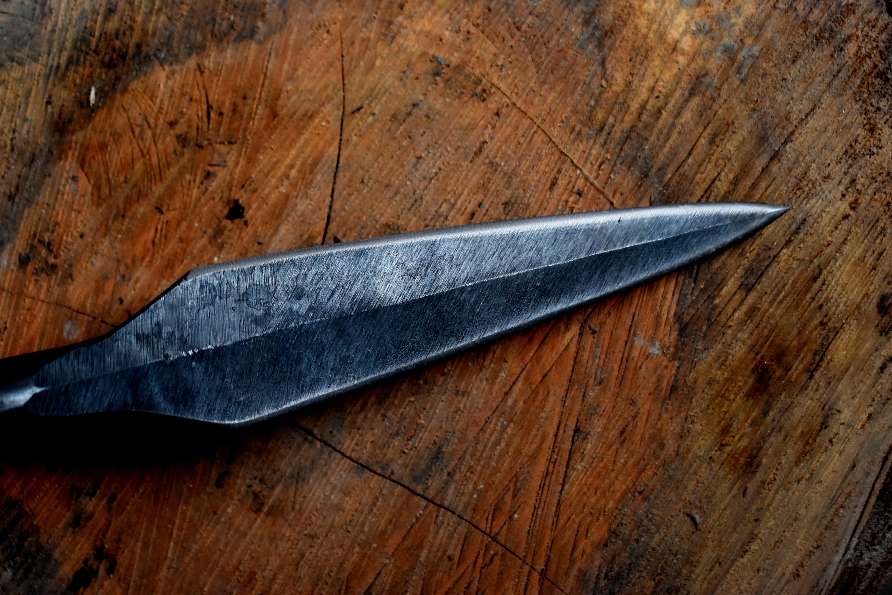Tête de lance en fer forgé à la main Viking Saga Reproduction de tête de lance romaine ou médiévale en acier (38,1 cm, noir antique Tête de lance en fer forgé à la main Viking Saga Reproduction de tête de lance romaine ou médiévale en acier (38,1 cm, noir antique