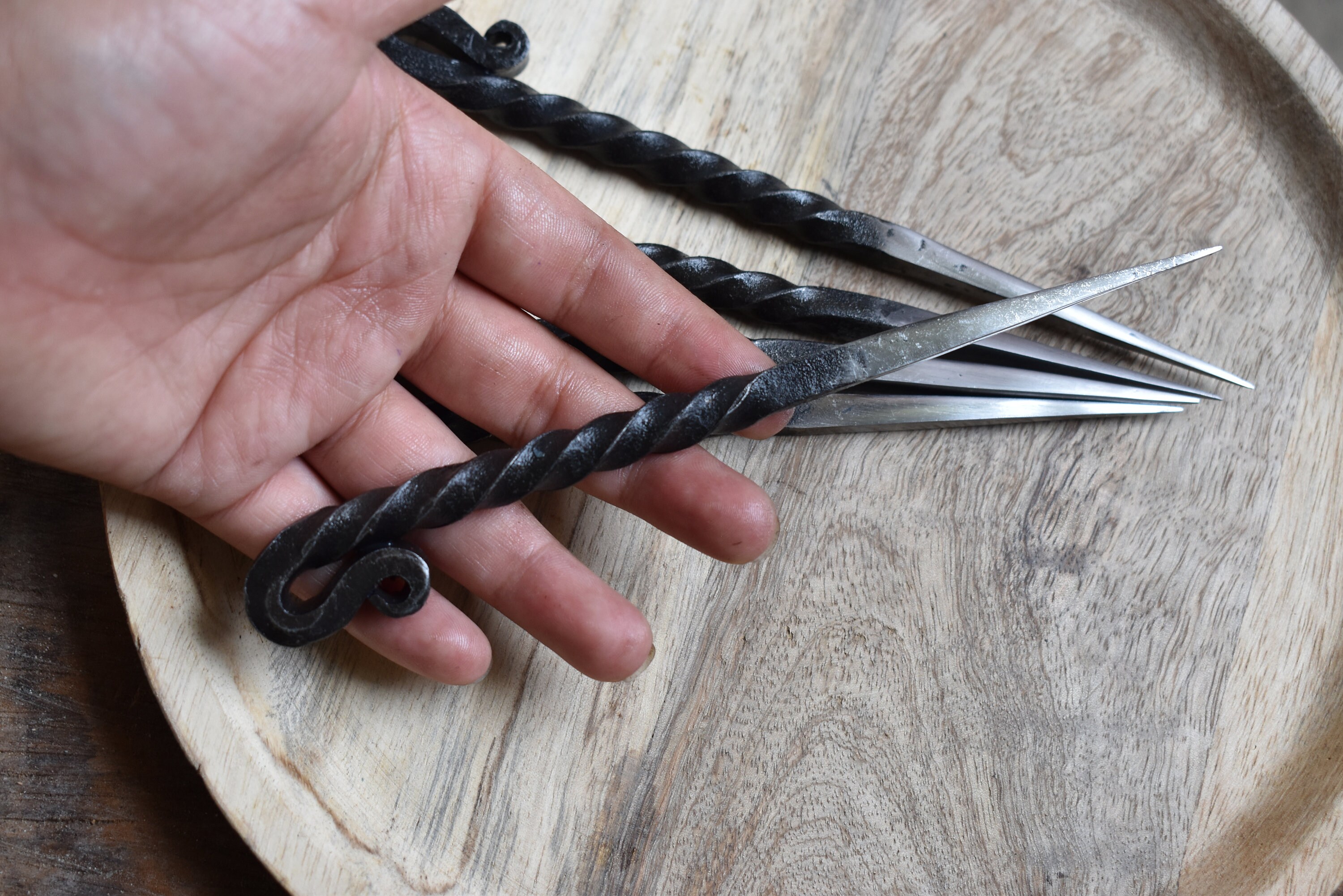 Cloak ring pin péroné viking Norse médiéval fer forgé forgeron