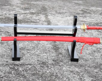 Samurai Red Katana – Decorative Japanese Samurai Sword, Wall Display / Cosplay