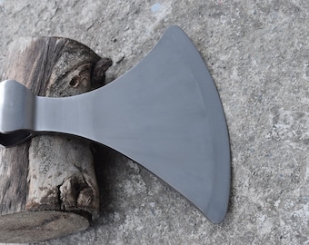 Hand-Forged Decorative Danish Style Axe Head – Medieval Display & Cosplay Collectible