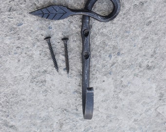 Gancio A S In Ferro Battuto A Mano – 13,5 Cm, Stile Medievale E Rustico, Per Casa E Giardino
