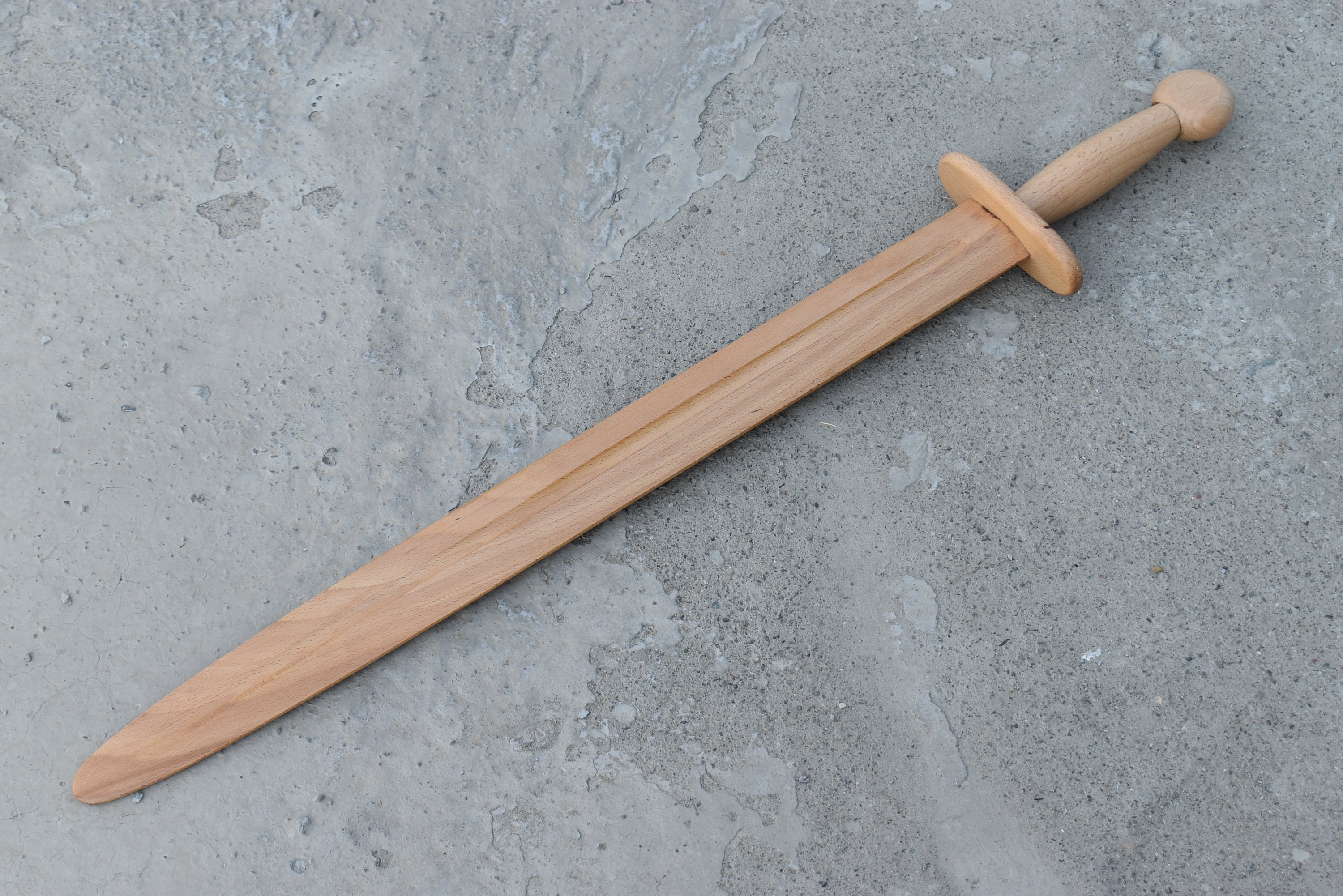 Hand-crafted knight Wooden Practice Training sword. Medieval Inspired Replica Practice Costume Cosplay Sword.