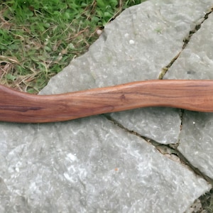 Handcrafted Wooden Handle For medieval axe head.