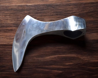 Handcrafted Viking Axe Head Replica: High Carbon Steel Decorative Hatchet