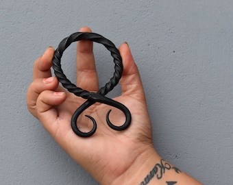 Medieval Hand  Forged Troll Cross Iron Belt Buckle. Best Gift For Halloween, Easter, Hen party, Men/Women.