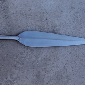 Hand Forged Viking Zulu Iklwa Large Spearhead 30&#39;&#39; Best gift for Christmas, new year , Halloween, hen party etc.