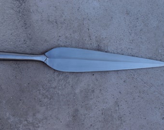 Hand Forged High Carbon Steel Viking ZuluIklwa Spearhead - 30''