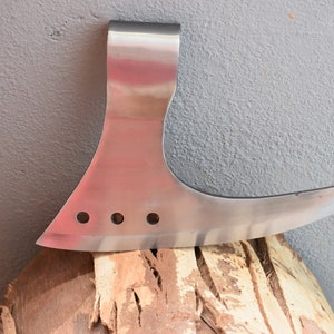 Hand Forged Medieval Battle axe head. Best Gift for Halloween, Easter, Hen party Etc.
