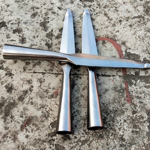 Set of 3 Medieval Spearhead Reenactment Blunt