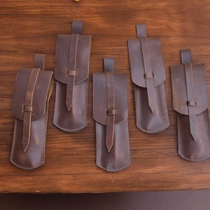 Viking Hand-crafted Medieval Cutlery Set with Food Stick And Leather Pouch. Best For Kitchen & Dining, Outdoor camping.