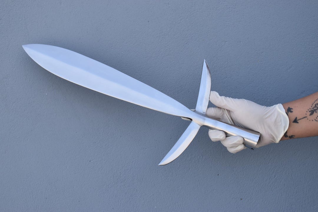 Hand-forged Japanese Jumonji Yari Spearhead – Decorative / Cosplay ...