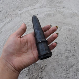 Hand-Forged Medieval Spear Butt Cap | Decorative Craft Component | Replica Spear Accessory image 8