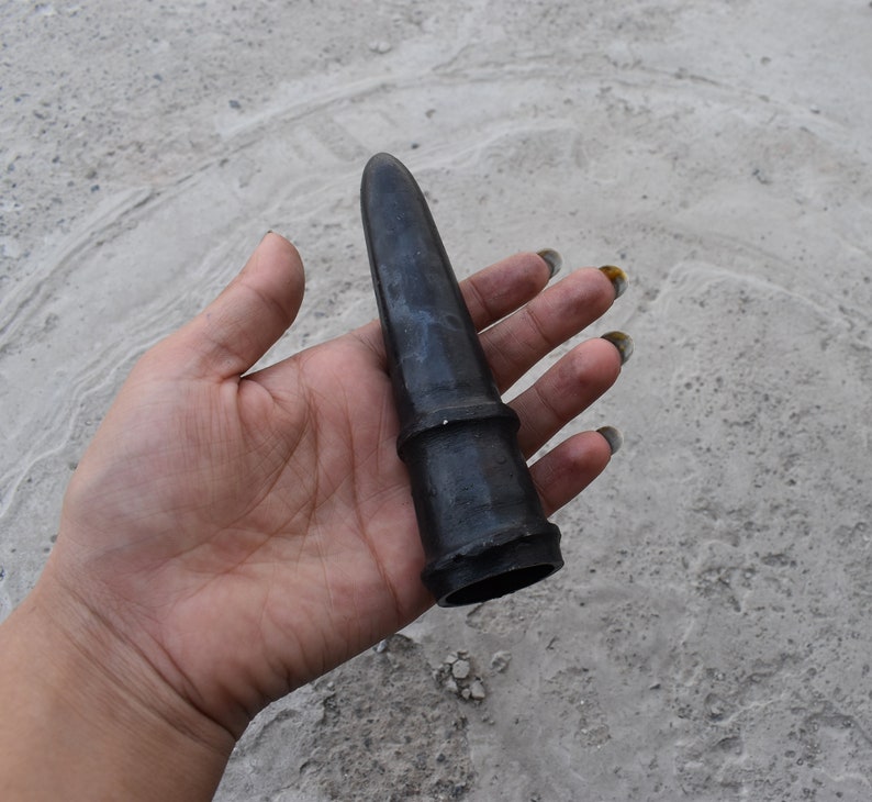 Hand-Forged Medieval Spear Butt Cap | Decorative Craft Component | Replica Spear Accessory image 8