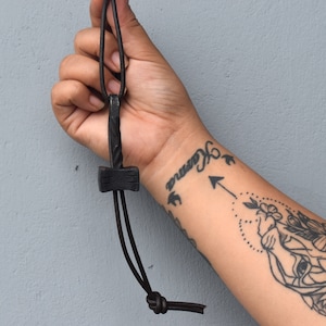 Viking Hand Forged  Twisted Hammer Design Pendent With Leather Coat. Best Gift For Halloween, Hen party, birthday gift, New year Etc.