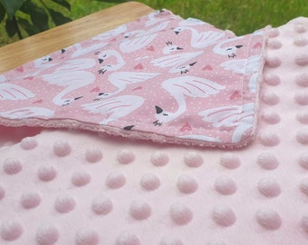 swan baby blanket