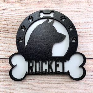 Glowforge Ready - SVG - Dog Bundle Round Sign Set - Personalized - 6 Designs - Laser Ready Digital File