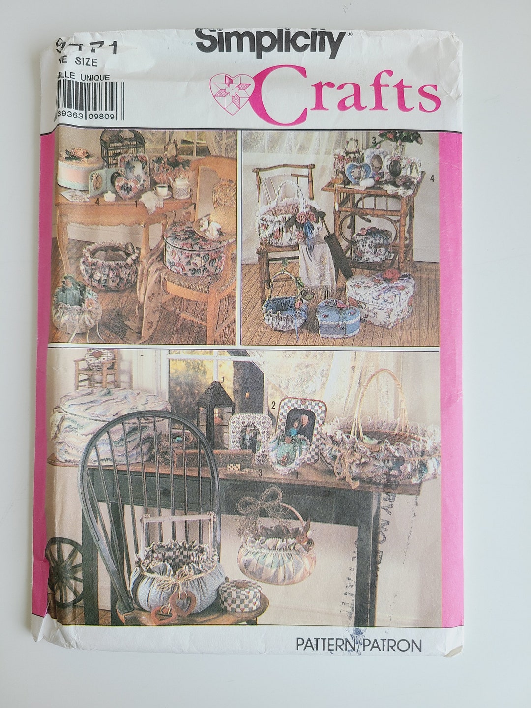 Simplicity Crafts 9471 Covered Frames Pattern, Covered Boxes Pattern ...