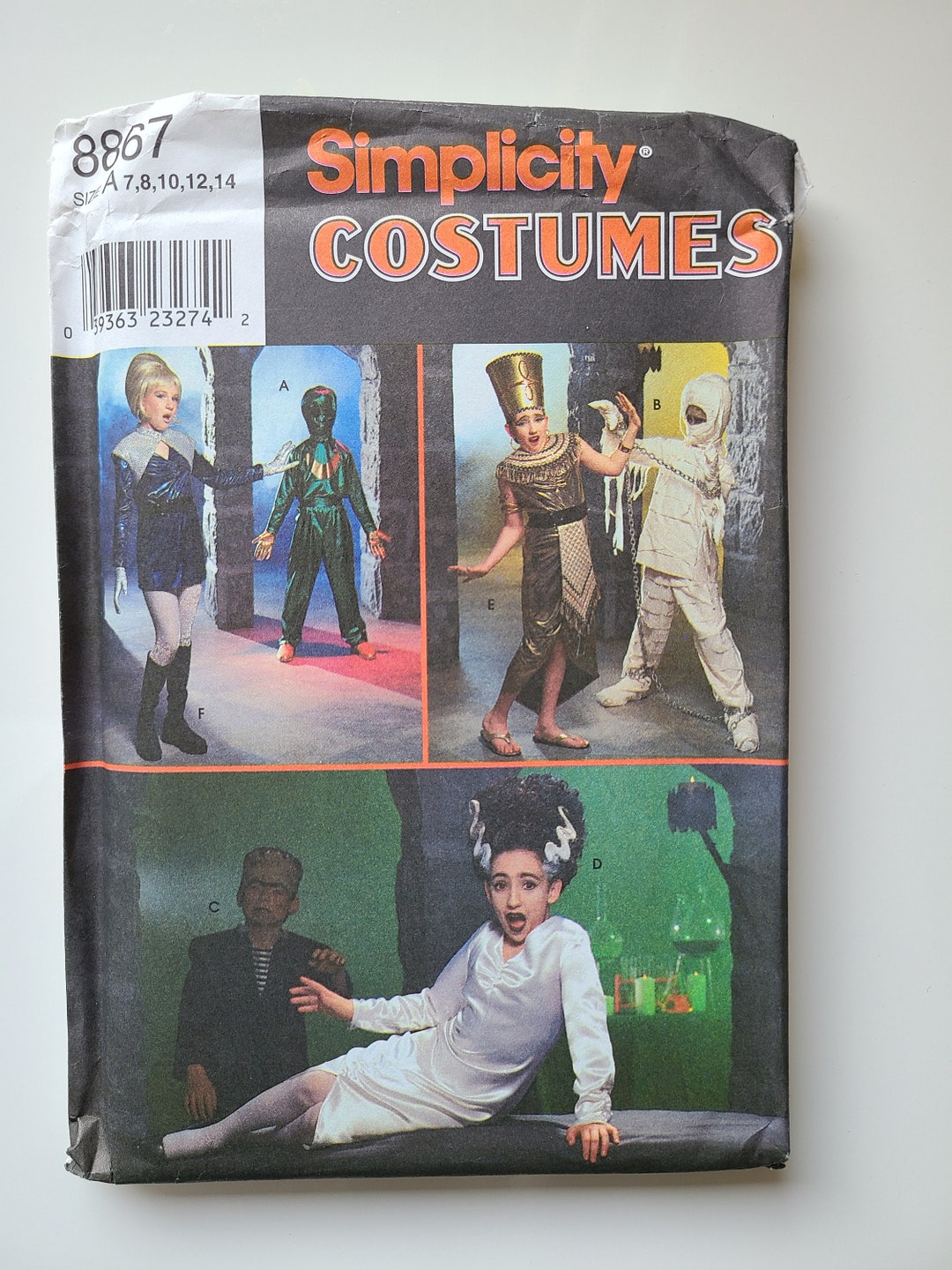 Simplicity Costumes 8867 Kids Halloween Costume Pattern, Alien Costume