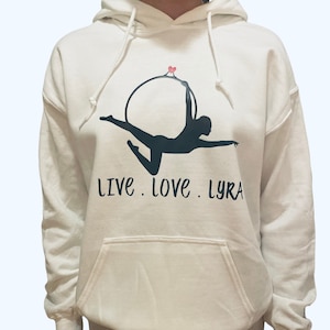 Aerialist Hoodie / Aerial Silks / Aerialist Apparel / Aerialist Gift / Live Love Lyra / Aerial Dance / Gifts For Aerialist / Aerial Clothes