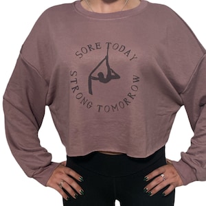 Aerialist Sweatshirt / Crop Sweatshirt / Aerial Silks / Aerialist Apparel / Aerialist Gift / Aerial / Gifts For Aerialist / Aerial Clothes