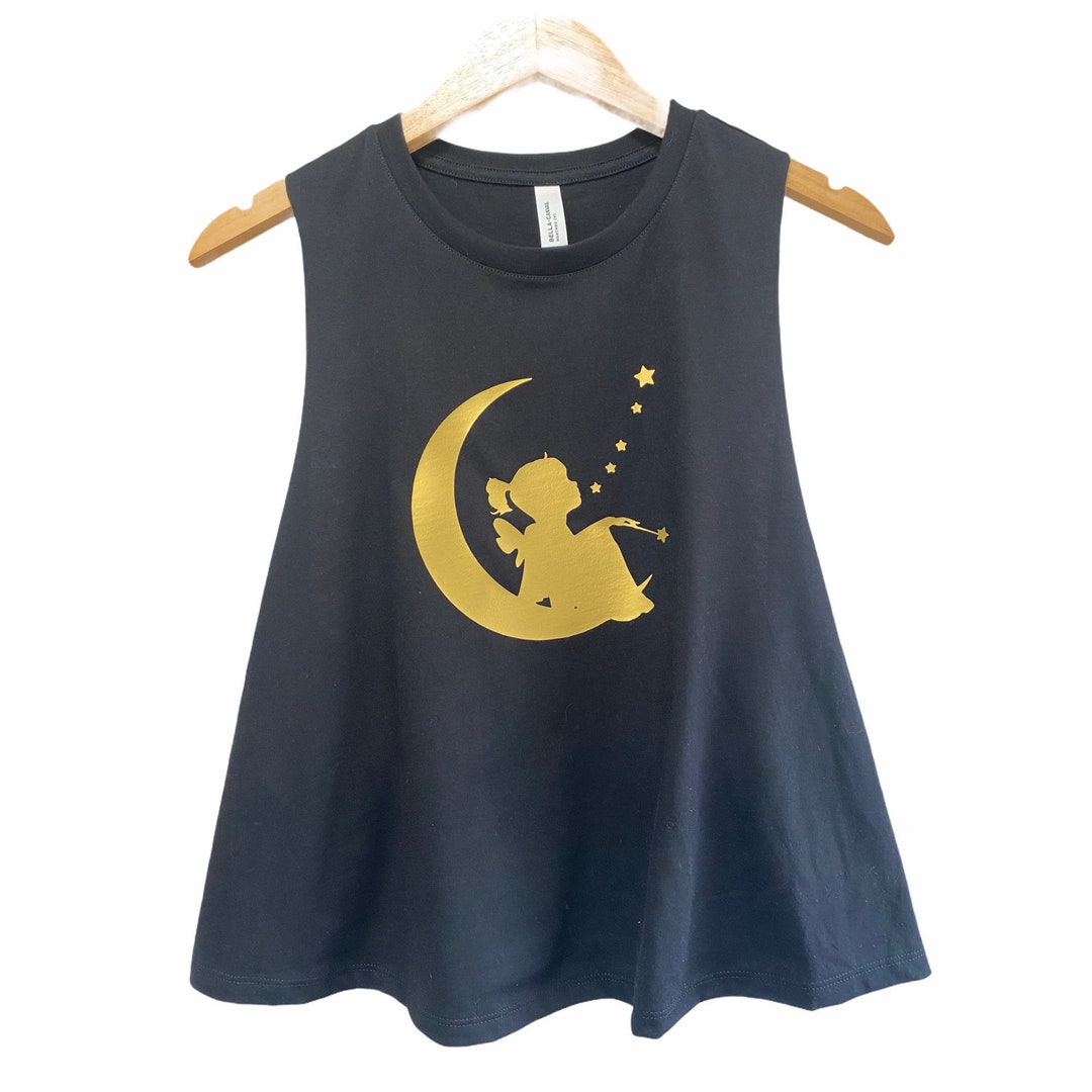 Celestial Tank / Girl in the Moon / Aerialist Gift / Whimsical - Etsy