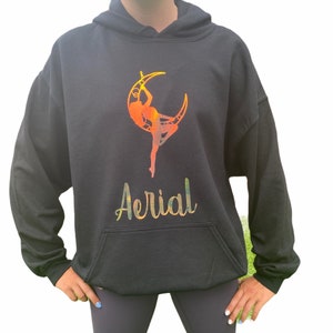 Holographic Aerialist Hoodie / Aerial Silks / Aerialist Apparel / Aerialist Gift / Aerial Dance / Gifts For Aerialist / Aerial Clothes