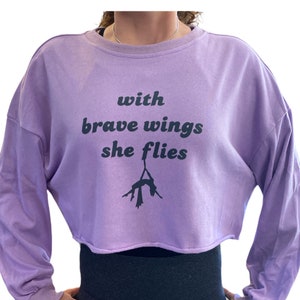Aerialist Sweatshirt / CROP Sweatshirt / Aerial Silks / Aerialist Apparel / Aerialist Gift / Aerial / Gifts For Aerialist / Aerial Clothes