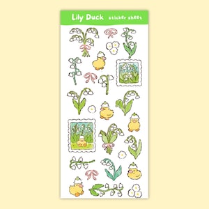 Maiglöckchen Sticker Bogen