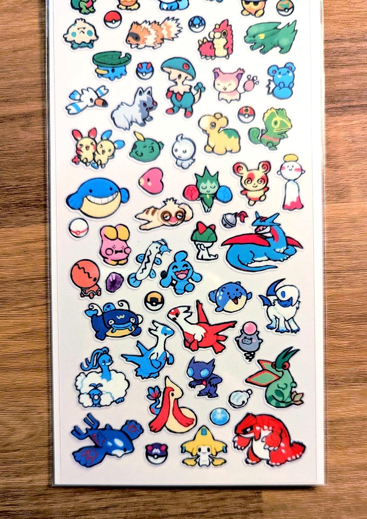 Gen 3 Sticker Sheet | Mini Stickers, Clear Backing - Etsy