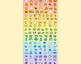 Tiny Rainbow Things Planner Stickers