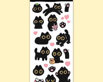 Black Cats Sticker Sheet