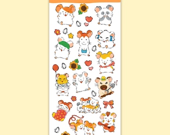 Foglio di adesivi Hamtaro
