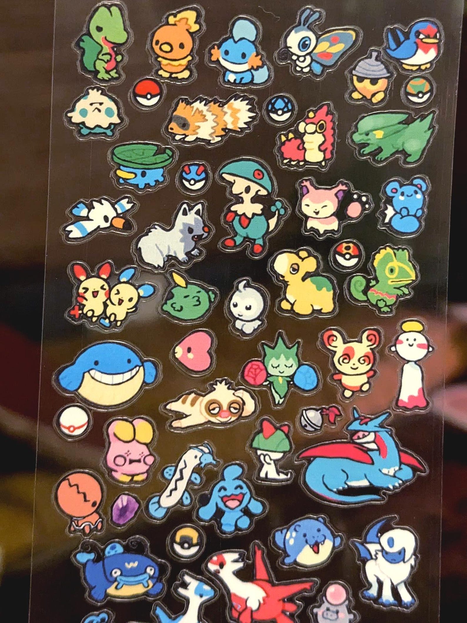 Gen 3 Sticker Sheet | Mini Stickers, Clear Backing - Etsy
