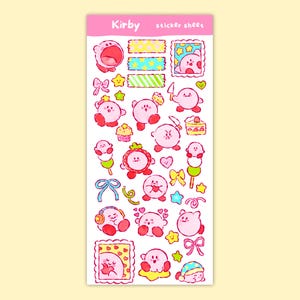 Hoja de pegatinas de Pink Friends