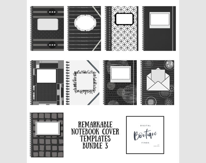 Remarkable 1 & 2 | Notebook Covertemplates - Bundle I for Your ...