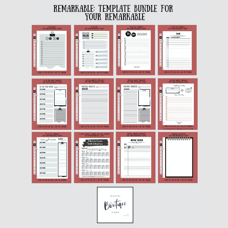 Remarkable Tablet Templates Remarkable Tablet Templates