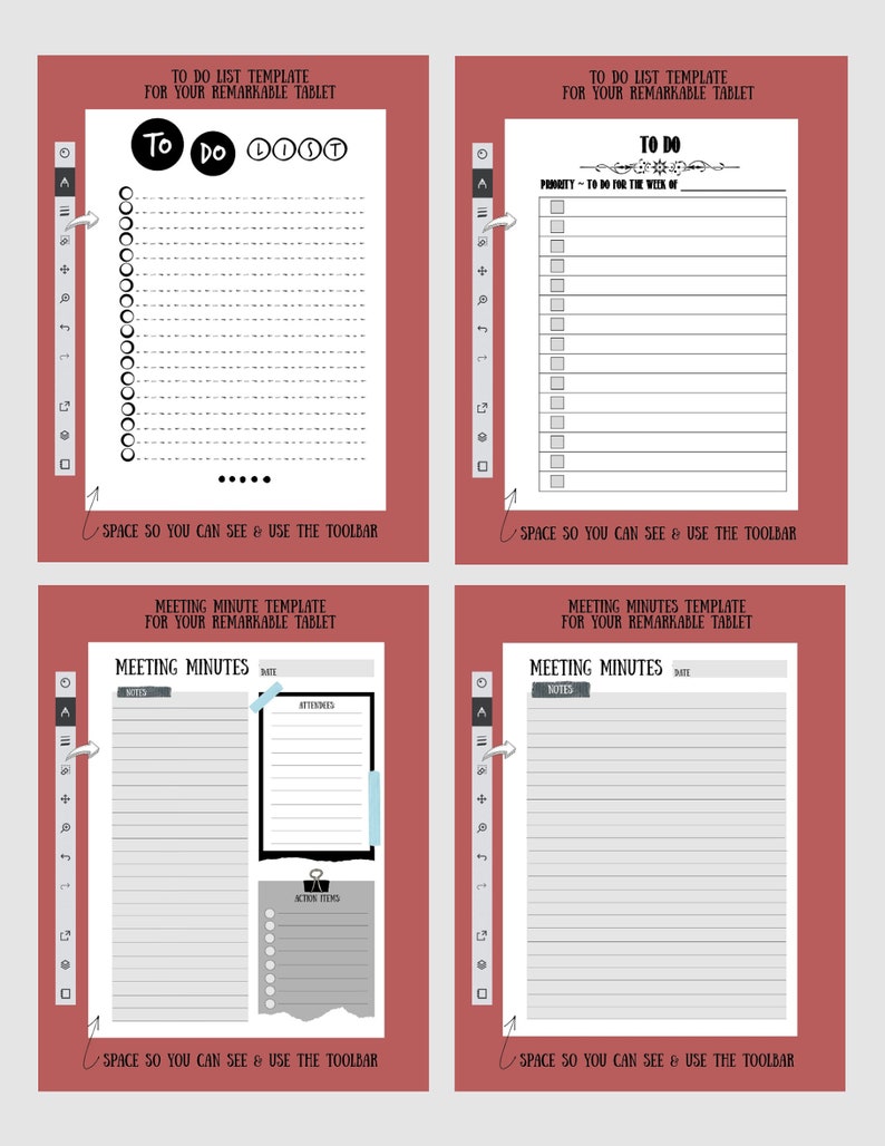 Remarkable Tablet Templates Remarkable Tablet Templates