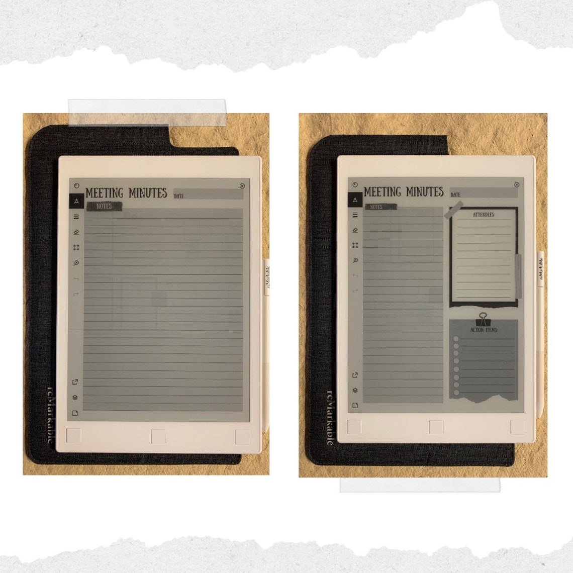 Remarkable 1 & 2 Template Bundle II for Your Remarkable 1 or | Etsy