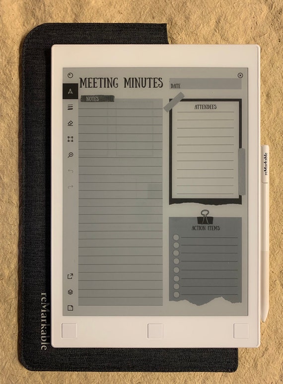 Buy Remarkable 1 & 2 Meeting Minutes Template Online in India 