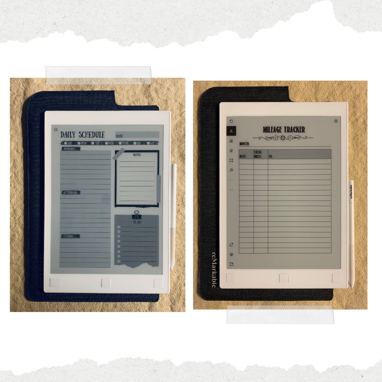 Remarkable 1 & 2 | Template Bundle II for Your Remarkable 1 or 2 Tablet ...