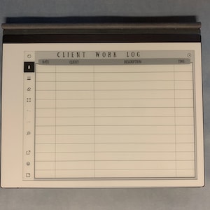 reMarkable | Client work log / Time sheet - (1872x1404 resolution)