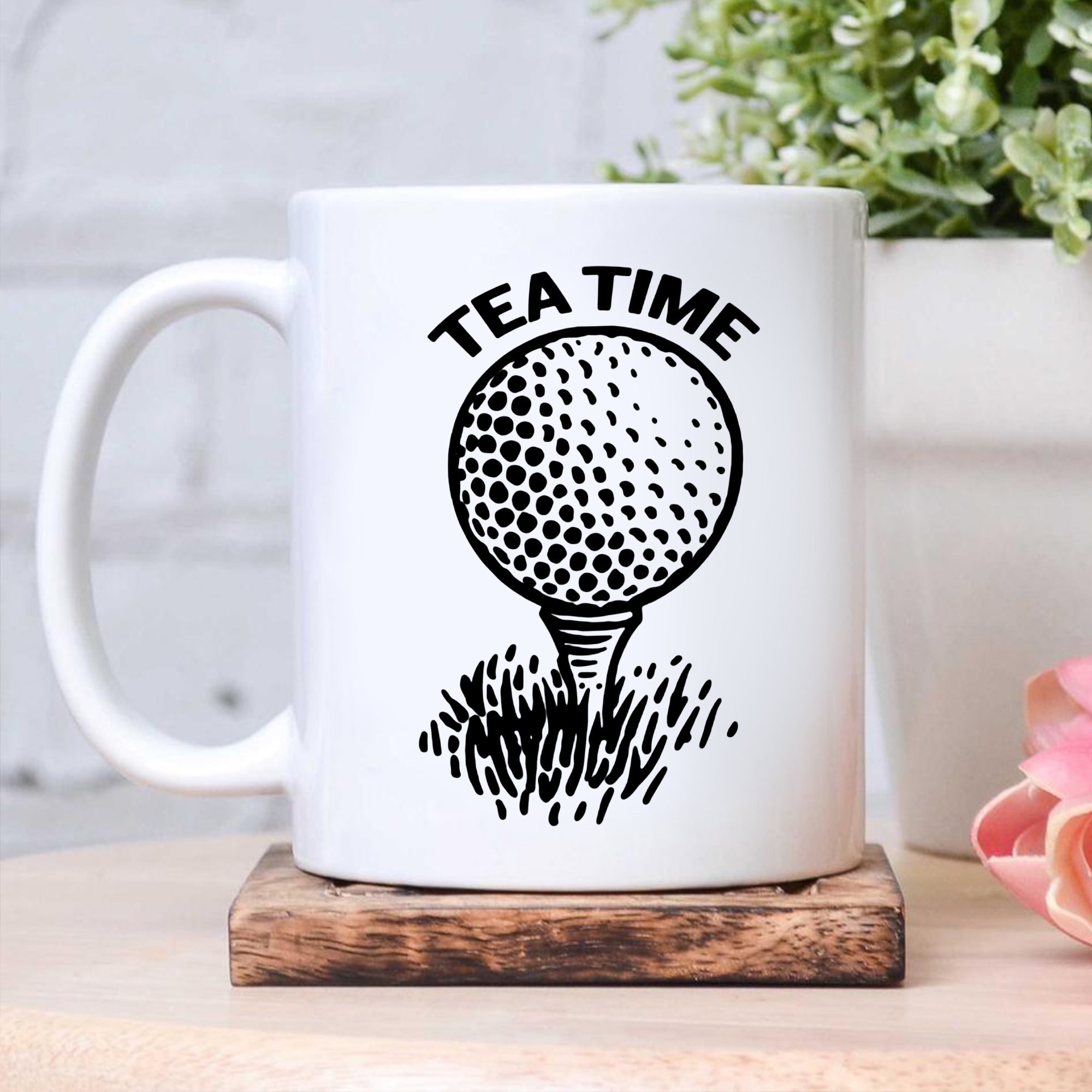 Tea Time Golf Lover Mugs Golfer Coffee Mug Golf Mug Gift Etsy