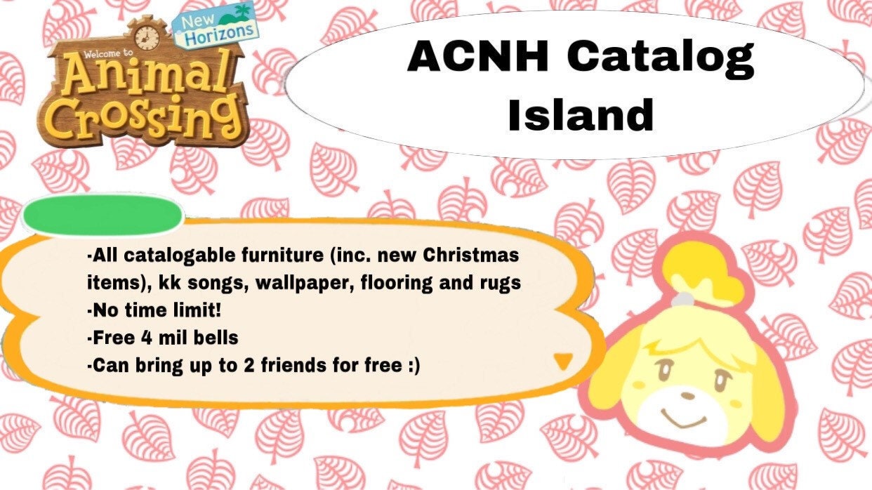 Please read description — ACNH Catalog Furniture Island