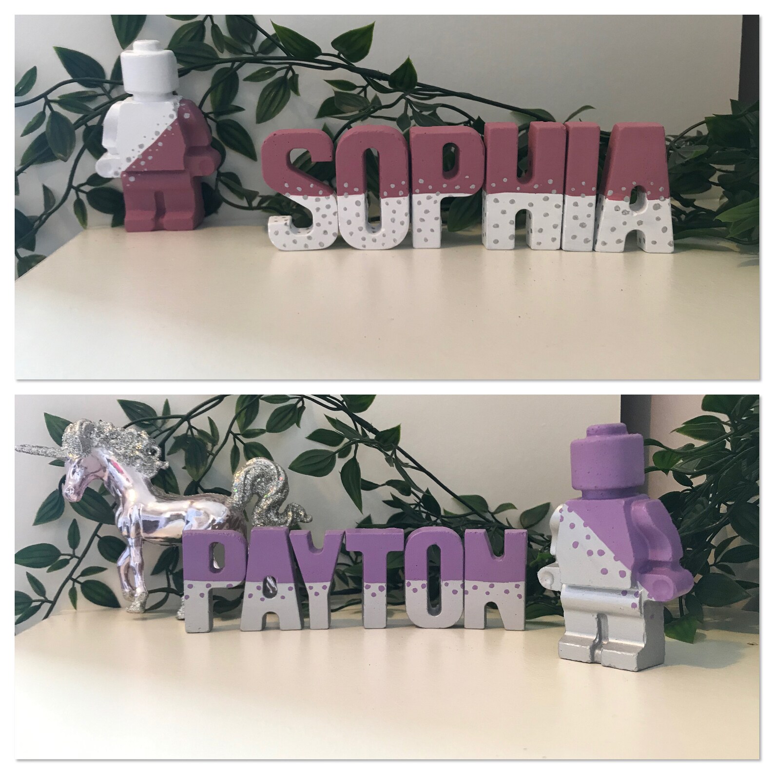 Concrete Names Figure Decor Your Name Gift Child Etsy