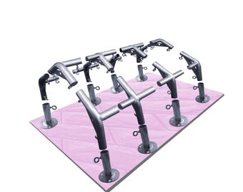 High Peak Carport Fittings Kit: Galvanized Steel Frame Connectors for 1" EMT Tubing