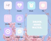 Minimalist iOS 14 App Icons, Pastel iPhone App Icon Pack, Aesthetic iPhone Home Screen, Personalized iPhone App Icons, Fall Widget Covers