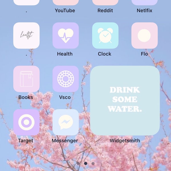 Minimalist iOS 14 App Icons, Pastel iPhone App Icon Pack, Aesthetic iPhone Home Screen, Personalized iPhone App Icons, Fall Widget Covers